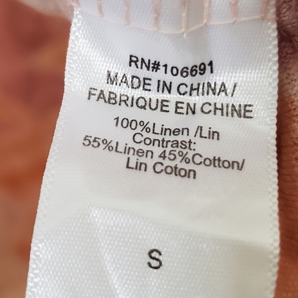 NWT YFB Tie Dye Linen Blend Twister T-Shirt - Picture 3 of 7